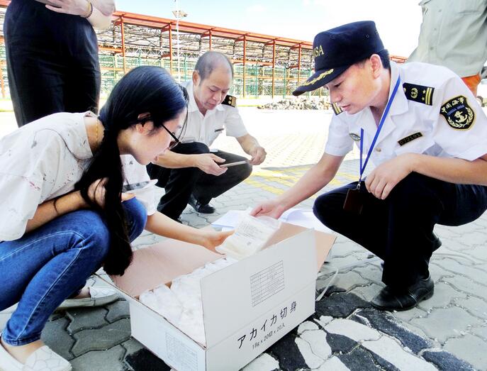 报关员配合海关查验货物